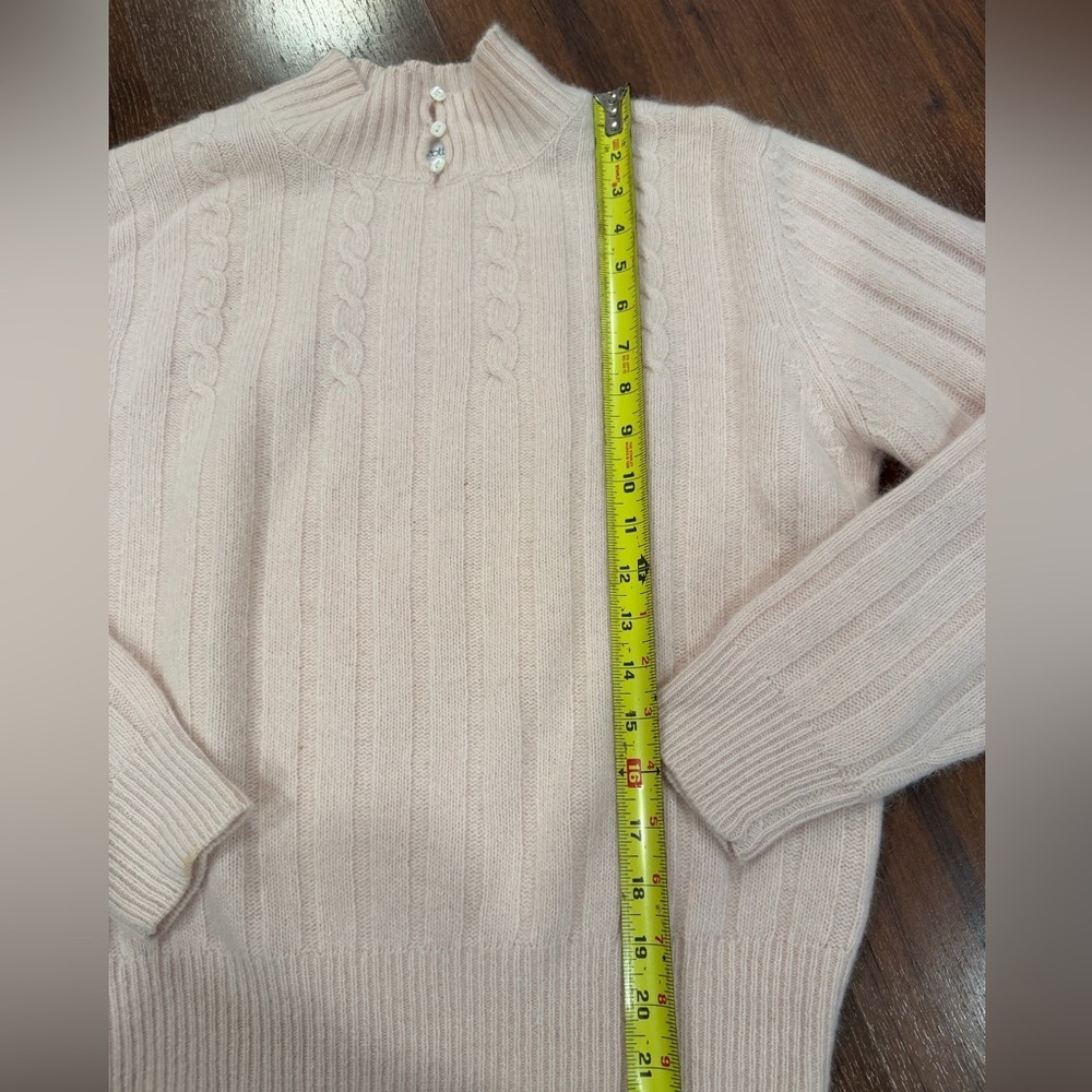 Vintage Robert Scott Ltd women's Lambswool Angora Sweater light pink Sz 36 (4-6) - Picture 5 of 9
